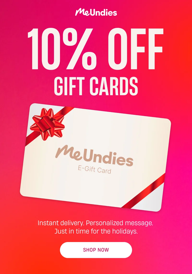 MeUndies | 10% Off Gift Cards | Shop Now