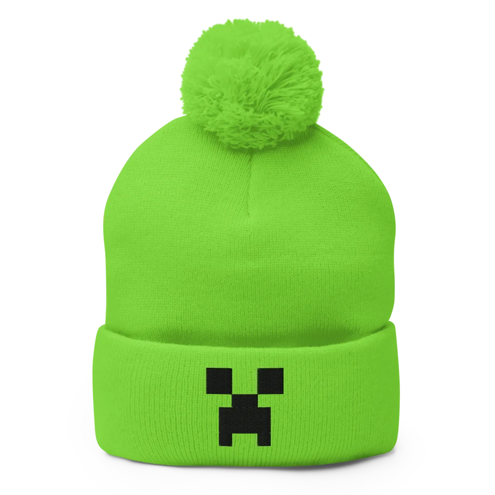 Image of Minecraft Creeper Face Beanie