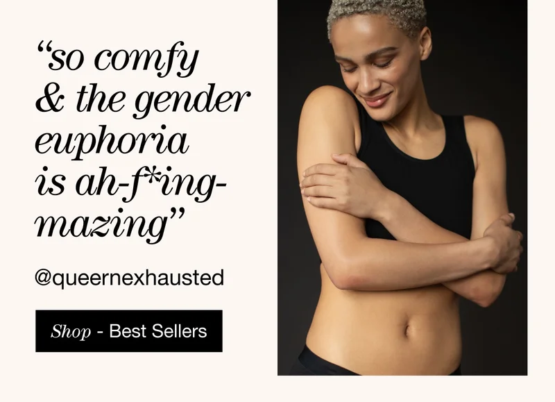 "So comfy and the gender euphoria is ah-mazing." from @queernexhausted. Shop best sellers now.