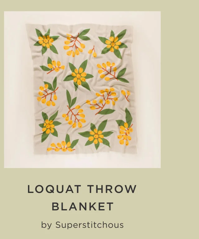Loquat Throw Blanket