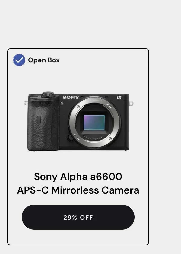 Sony Alpha a6600 Aps-C Mirrorless Camera 29% off