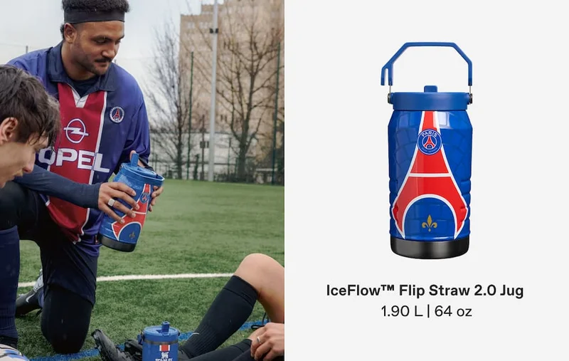 Stanley 1913 x Paris Saint-Germain IceFlow™ Flip Straw 2.0 Jug | 64 oz