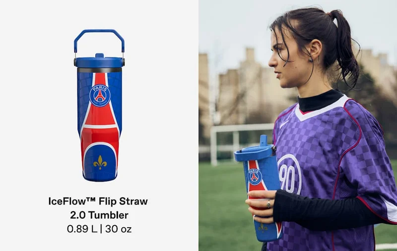 Stanley 1913 x Paris Saint-Germain IceFlow™ Flip Straw Tumbler | 30 oz