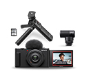ZV-1F Camera + ACCVC1 Vlogger Accessory Kit + Vlogger Shotgun Microphone Bundle