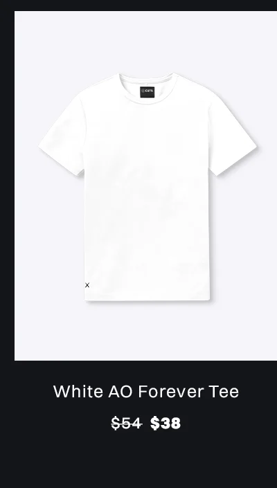 White AO Forever Tee