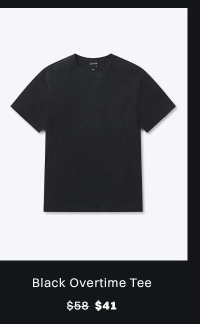 Black Overtime Tee