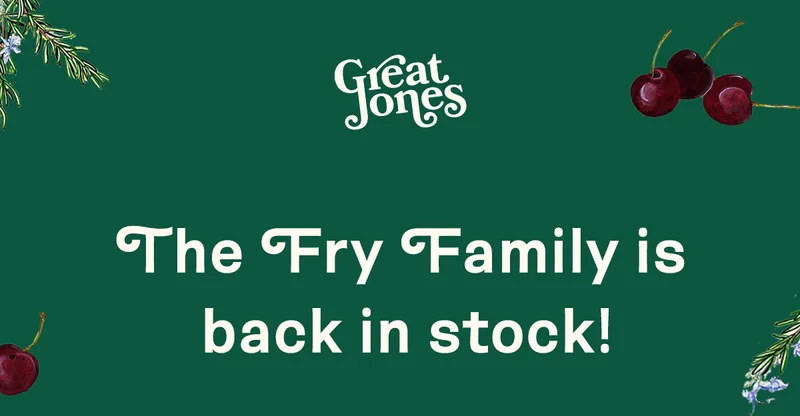 The Fry Family is back in stock!