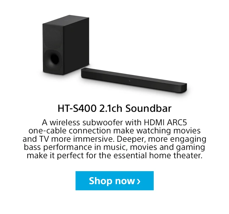 HT-S400 2.1ch Soundbar | Shop now