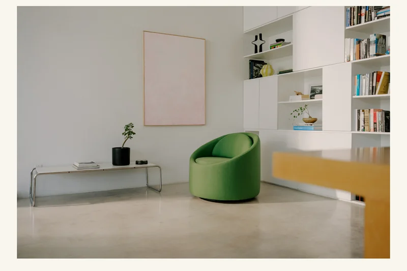 Pictured: The Gere Easy Chair in Kiwi
