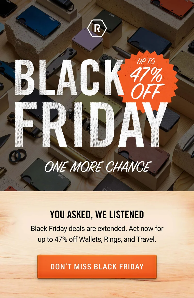 Black Friday Sale Extended: Up to 47% Off