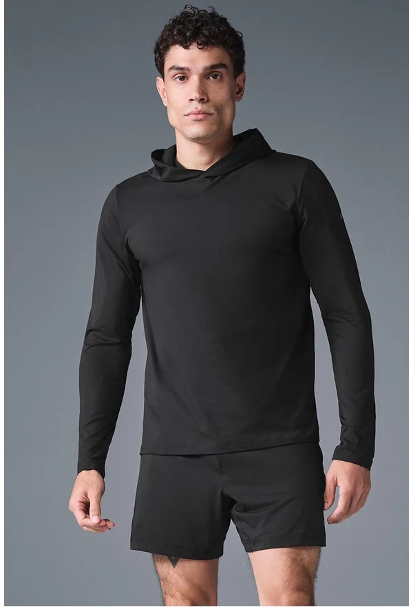 Conquer Reform Long Sleeve With Hood - Black - Black / M