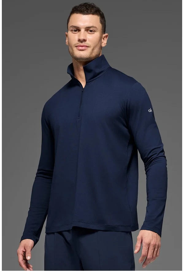 Conquer 1/4 Zip Reform Long Sleeve - Navy - Navy / M