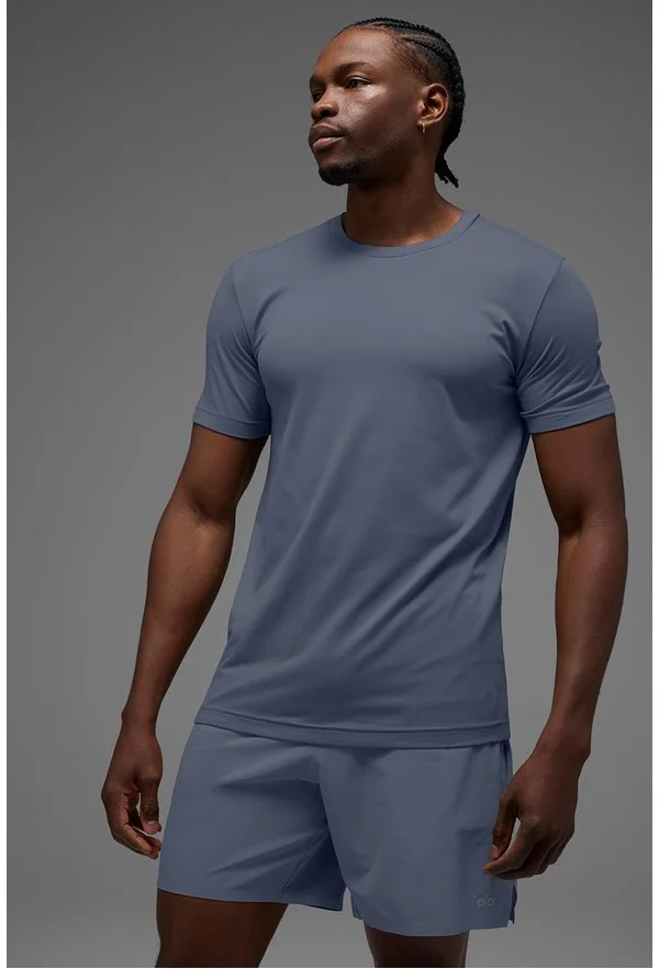 Conquer Reform Crewneck Short Sleeve - Bluestone - Bluestone / M