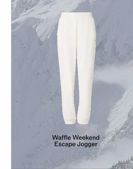 WAFFLE WEEKEND ESCAPE JOGGER