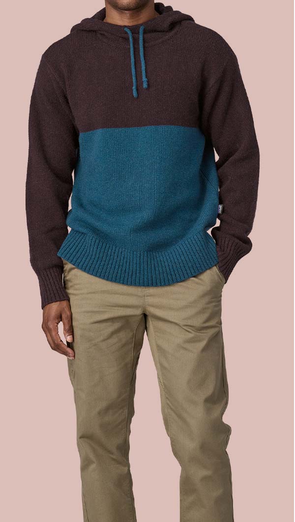 M’s Recycled Wool-Blend Sweater Hoody