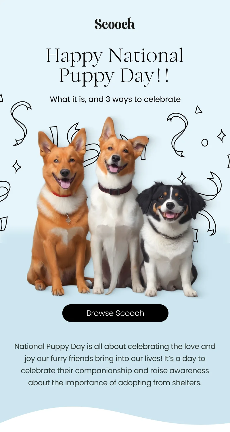 Happy National Puppy Day!! - Browse Scooch