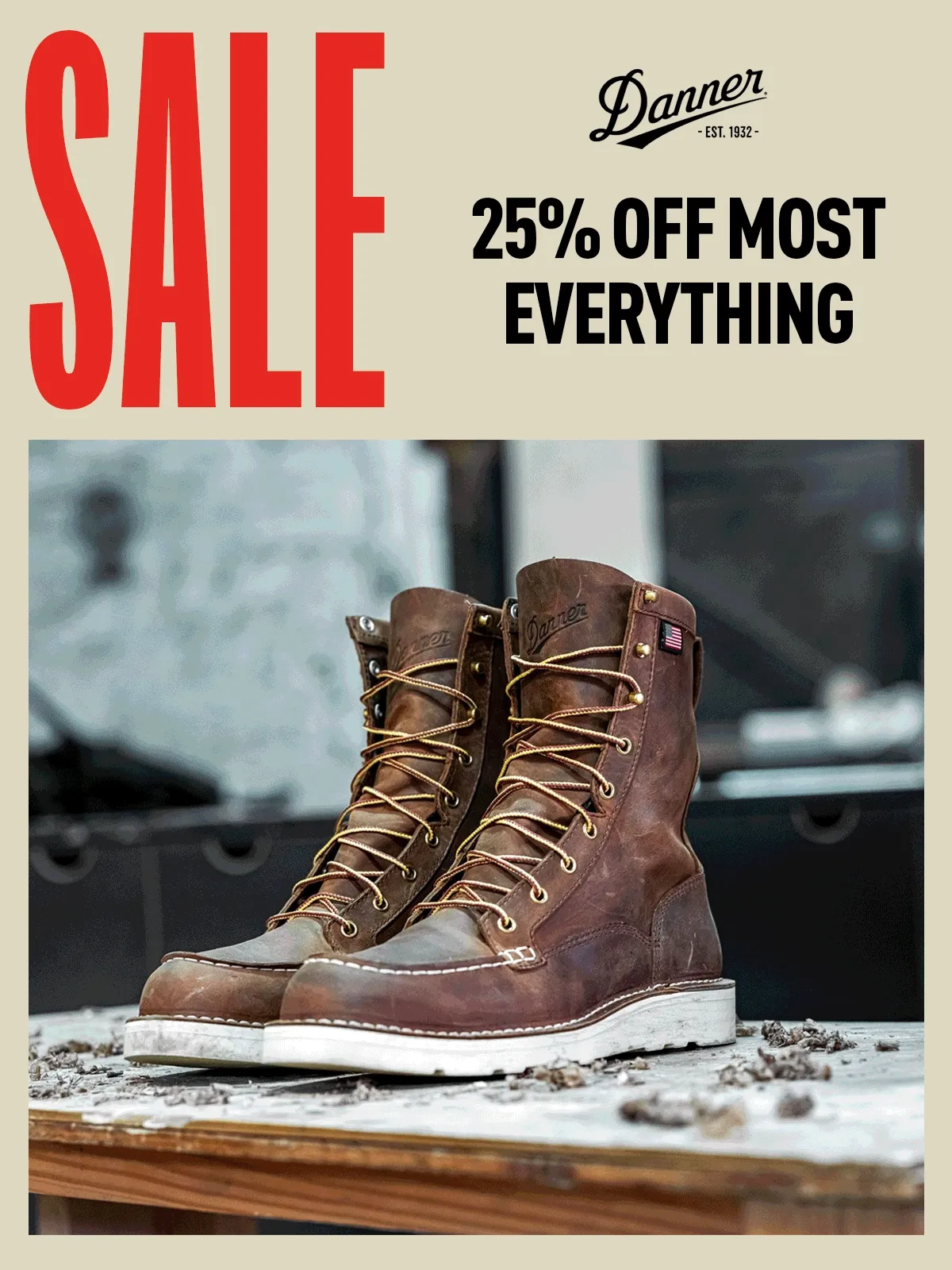 SALE — 25% Off Most Everything