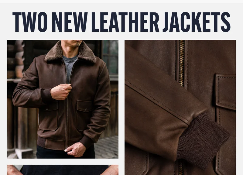 Two New Leather Jackets