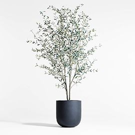Potted Faux Olive Tree