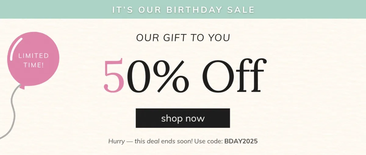 Shop the Birthday Sale