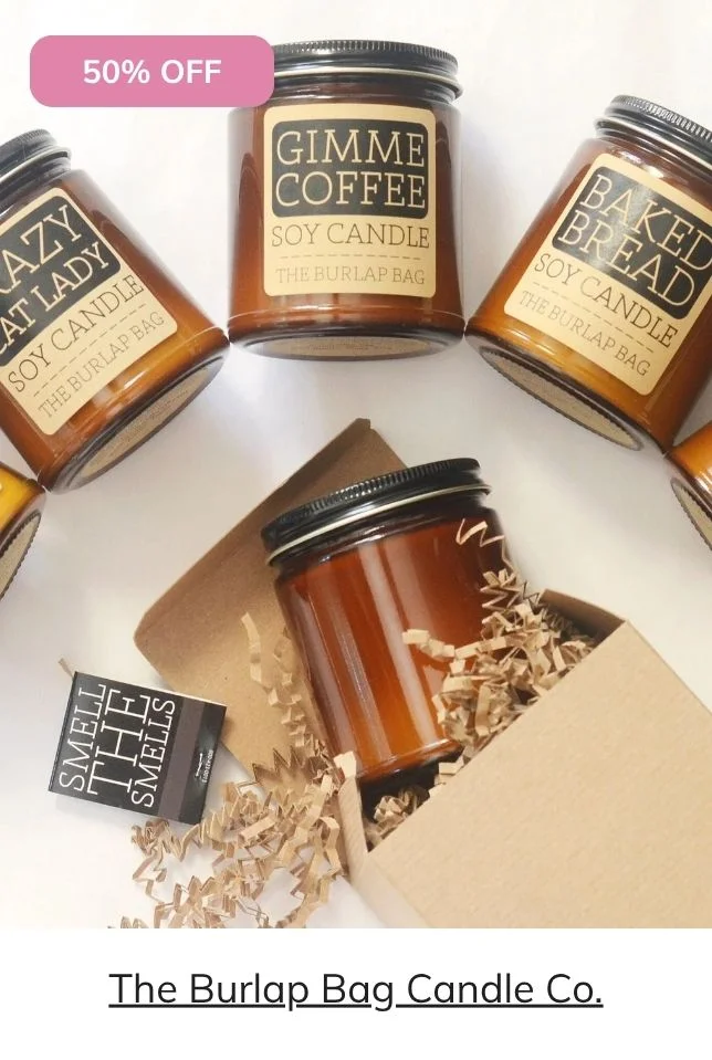 The Burlap Bag Candles