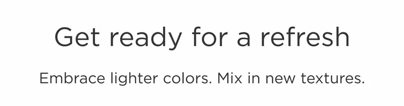 Get Ready for a Refresh