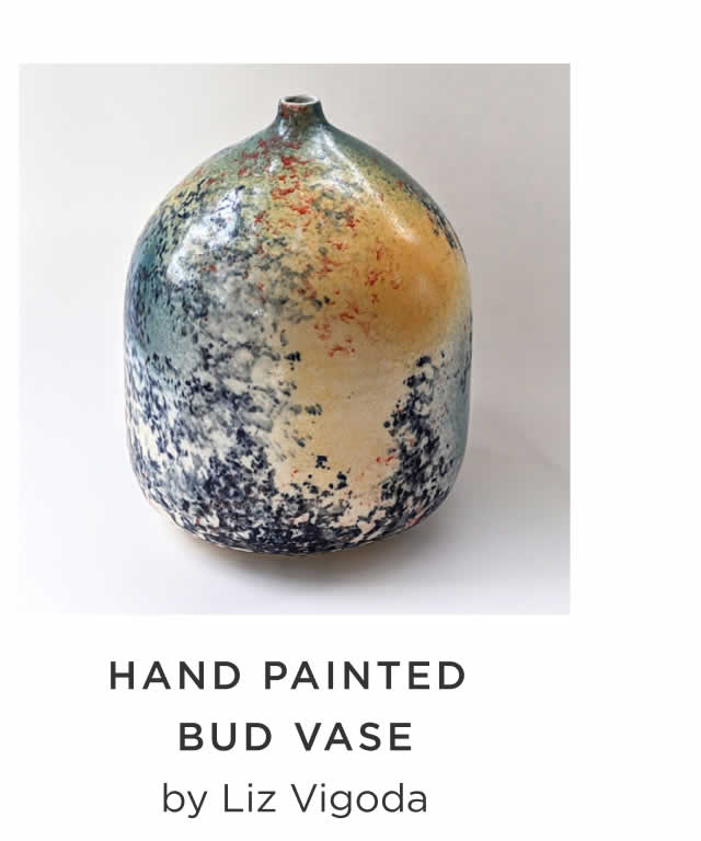 Hand Painted Bud Vase