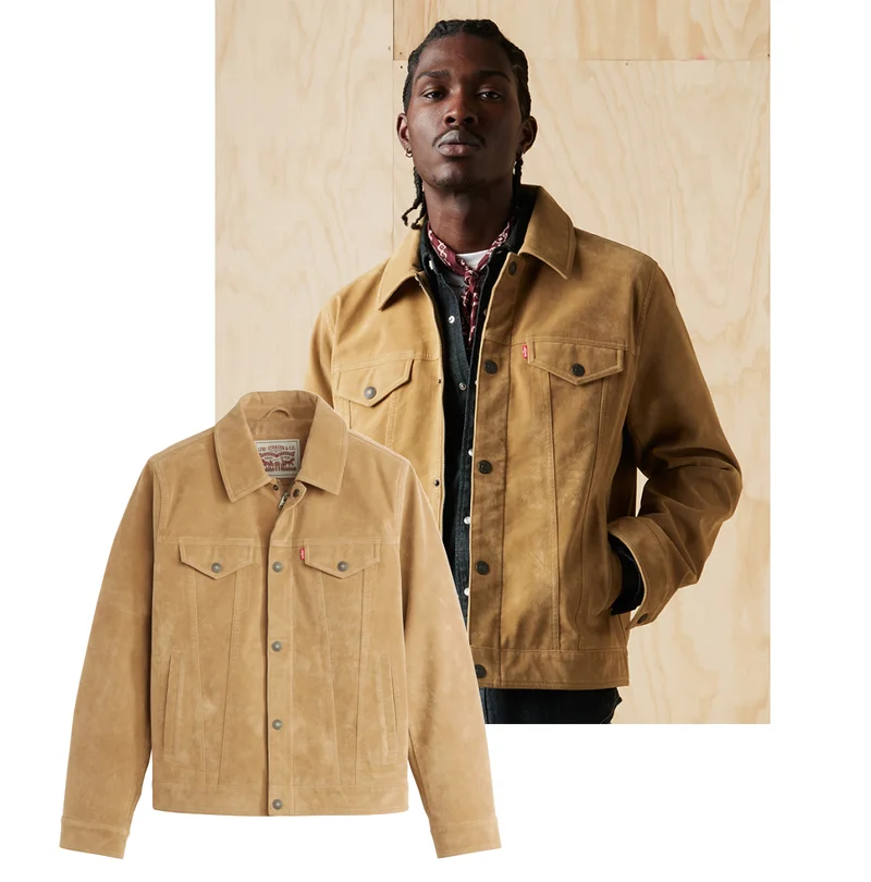 SHOP THE VINTAGE FAUX SUEDE TRUCKER