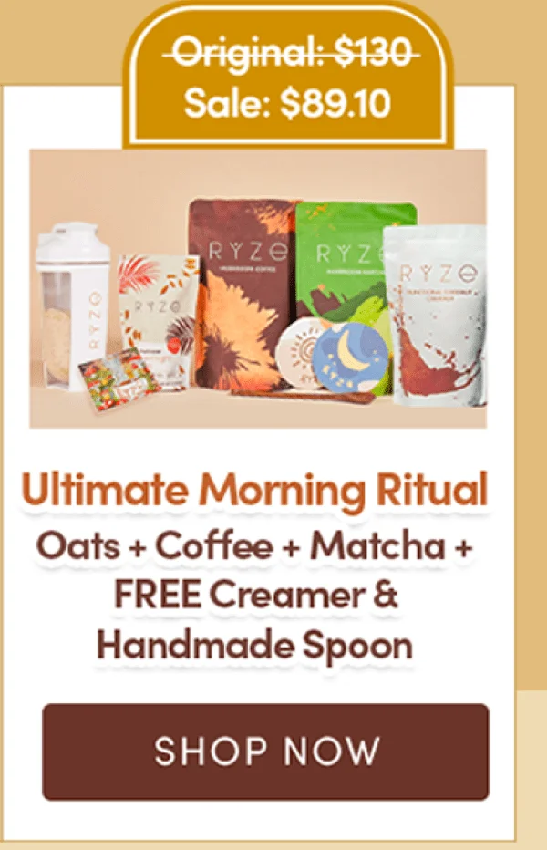 Ultimate Morning Ritual | Oats + Coffee + Matcha + Free Creamer & handmade spoon | Shop Now