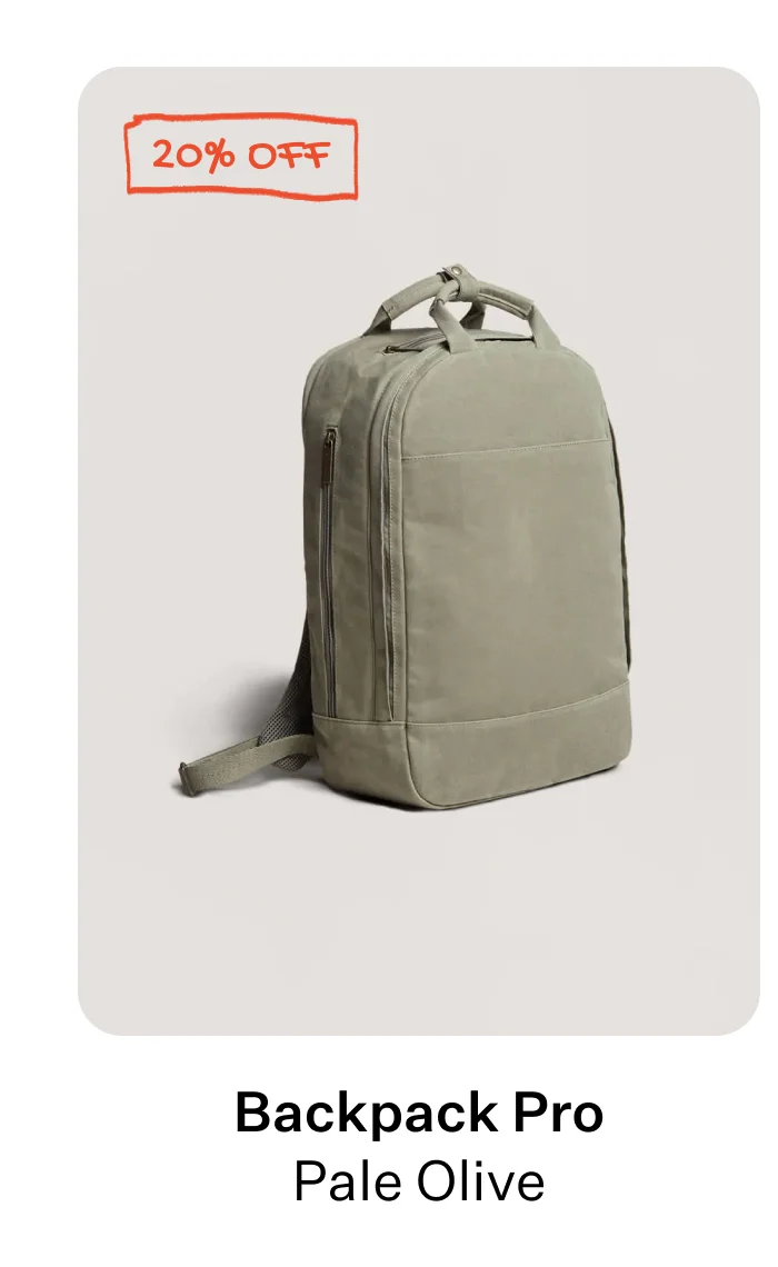 Backpack Pro - Pale Olive