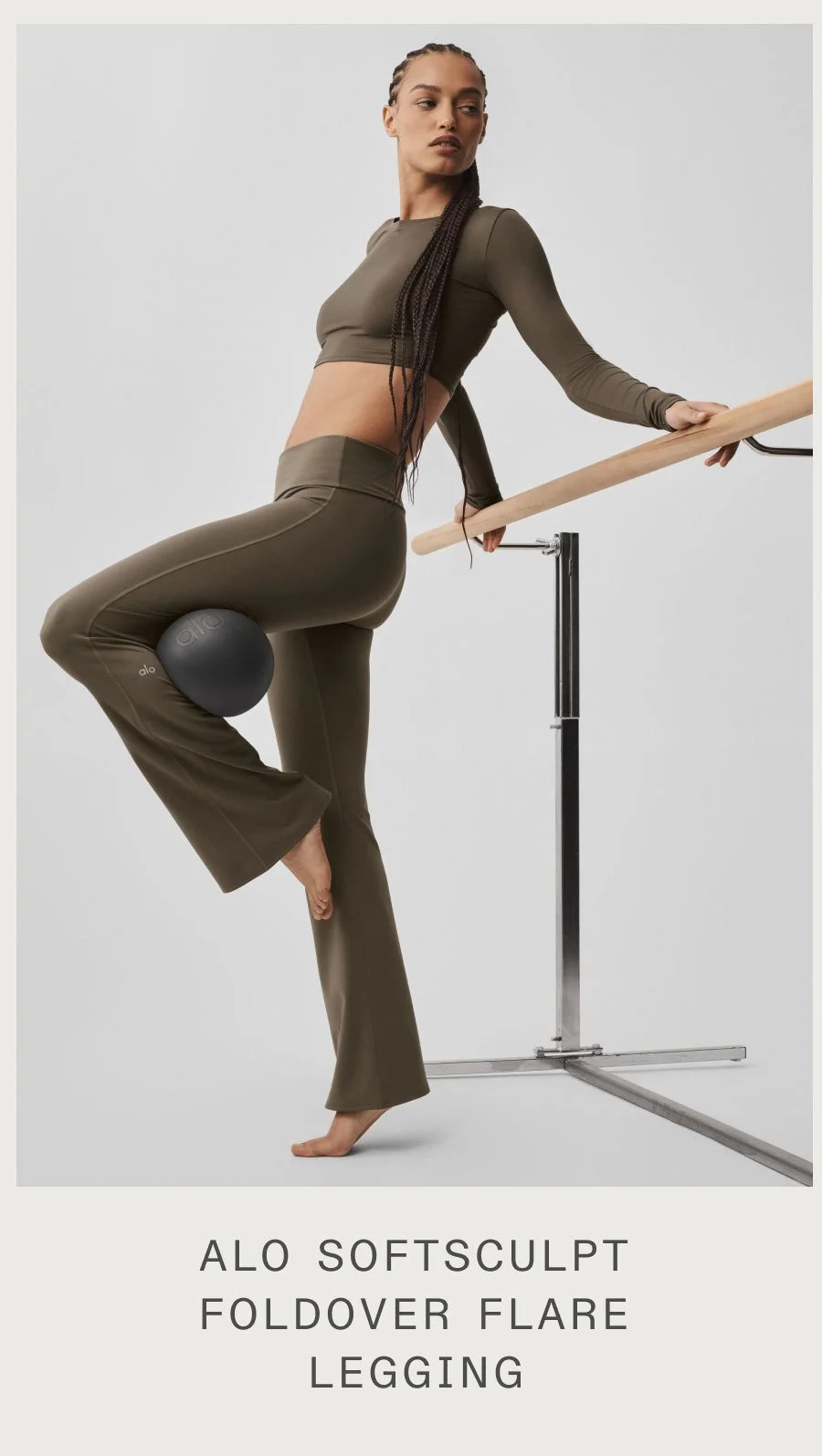 ALO SOFTSCULPT FOLDOVER FLARE LEGGING