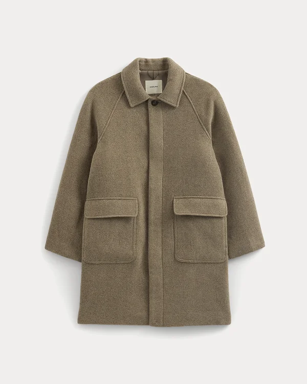 Image | ReWool Car Coat | Heather Taupe