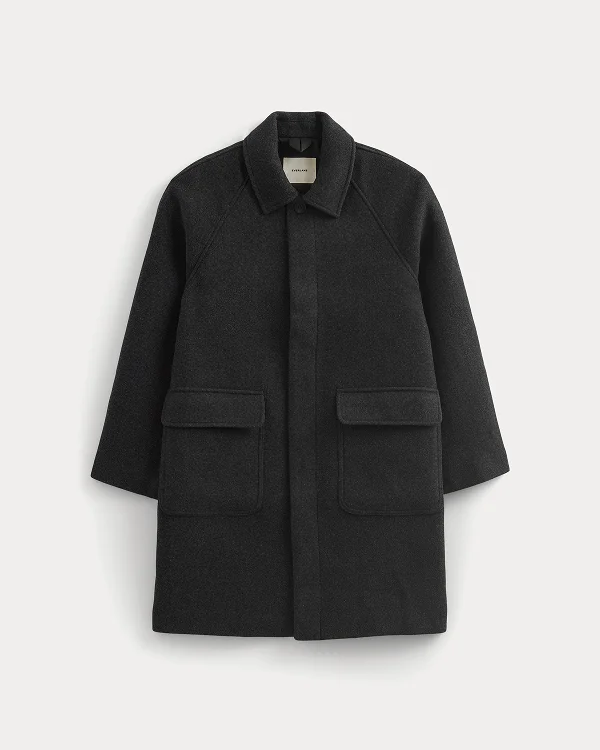Image | ReWool Car Coat | Heather Charcoal