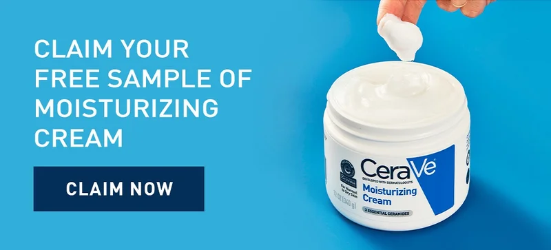 CLAIM YOUR FREE SAMPLE OF MOISTURIZING CREAM