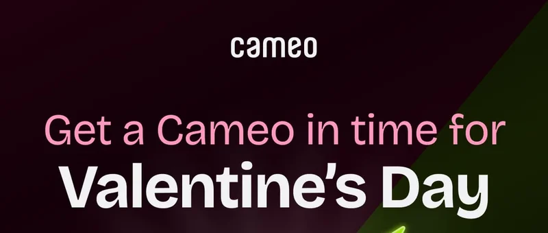 Get a Cameo in time for Valentine's Day