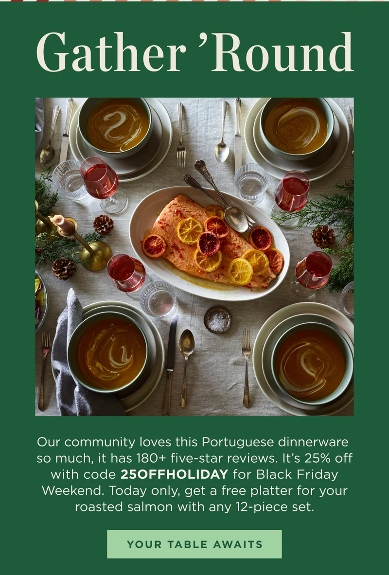 YOUR TABLE AWAITS