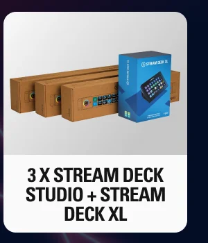3 x Stream Deck Studio + Stream Deck XL