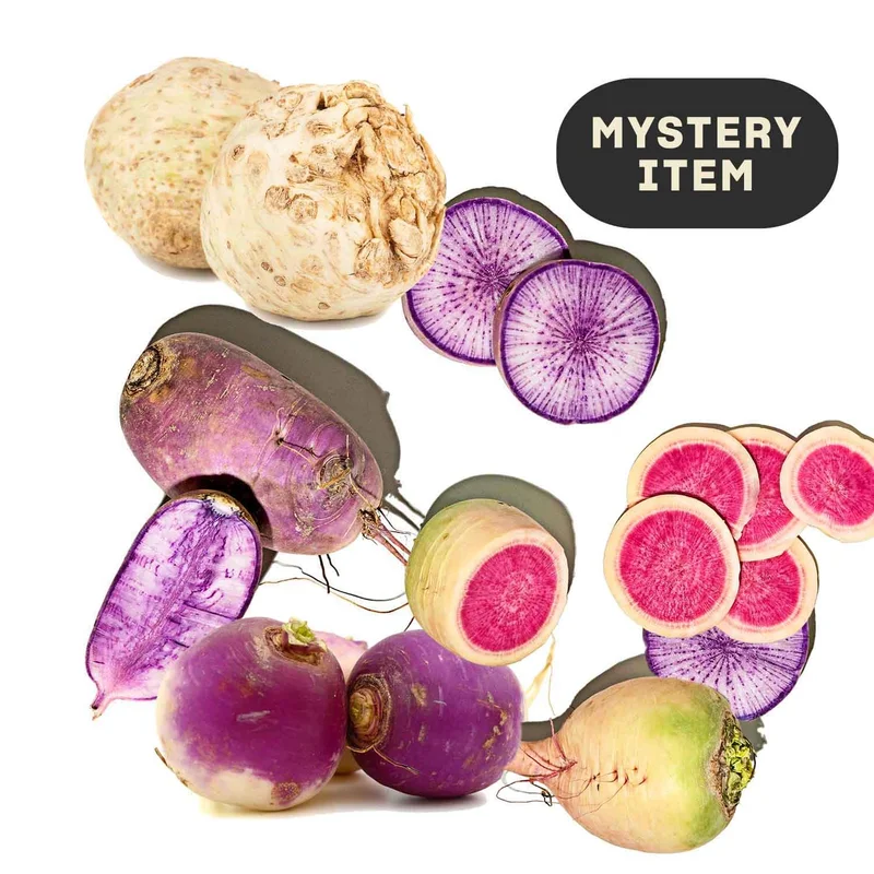 Organic Mystery Root Vegetables