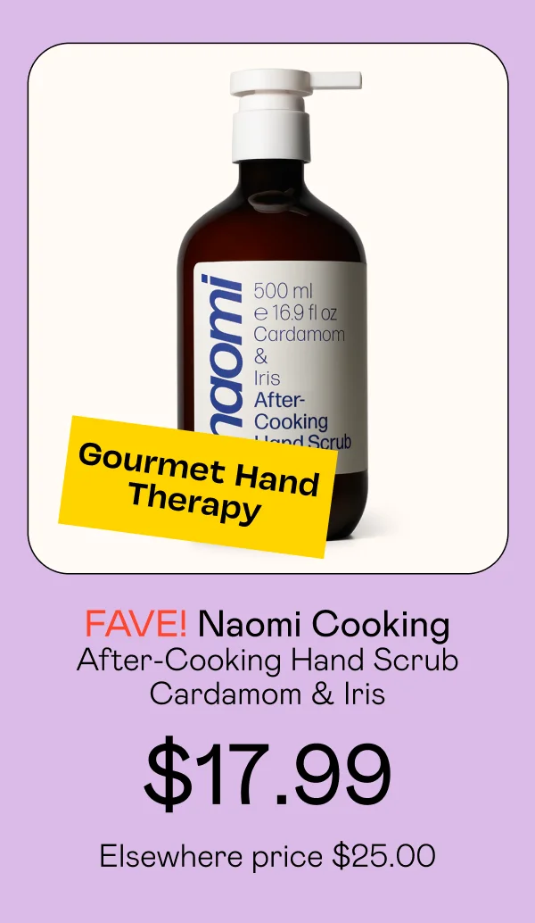 Naomi After-Cooking Hand Scrub - Cardamom & Iris