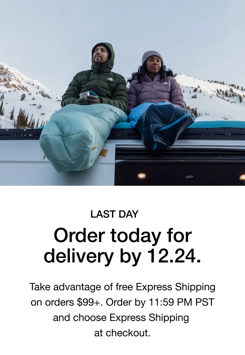 LAST DAY. Order today for delivery by 12.24. Take advantage of free Express Shipping on orders $99+. Order by 11:59 PM PST and choose Express Shipping at checkout.