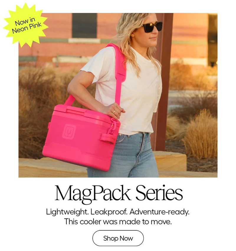 MagPack Series. Lightweight. Leakproof. Adventure-ready. This cooler was made to move. - Shop Now