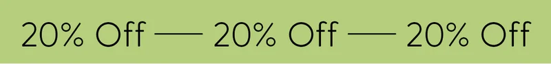 20% Off