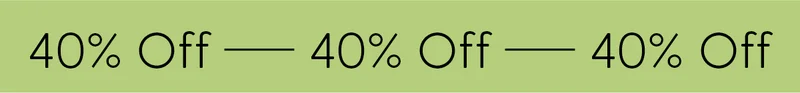 40% Off