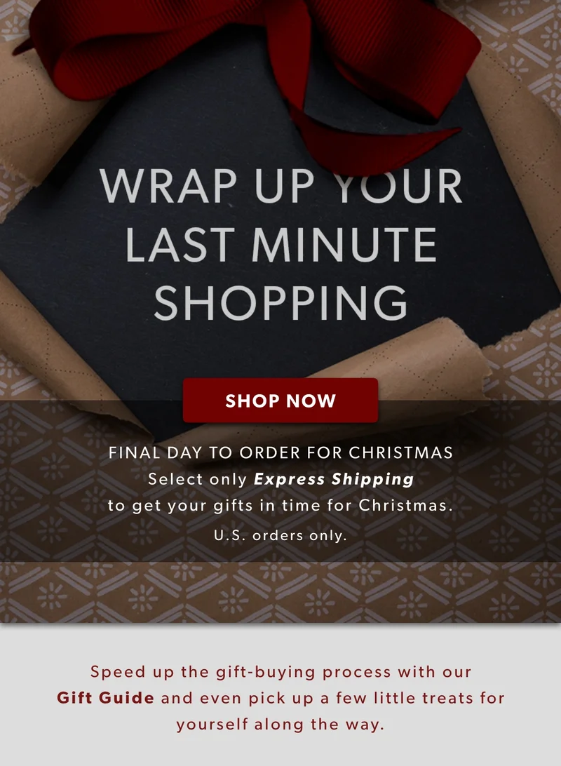 Want it by Christmas? LAST DAY TO SHIP PRIORITY. Select only Priority or Express Shipping  to get your gifts in time for Christmas.