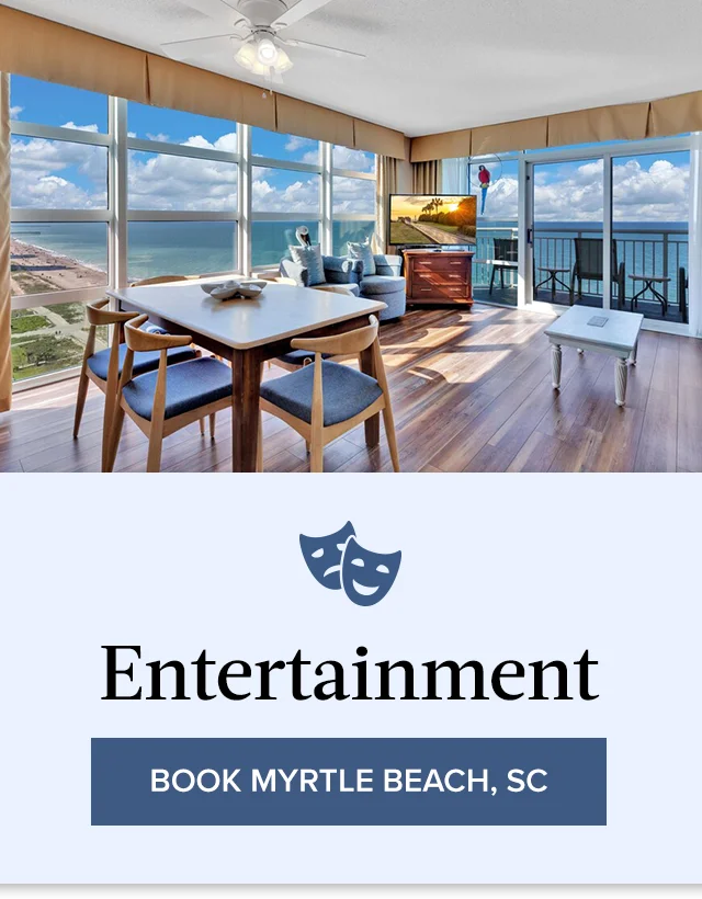 Enjoy a beachfront private home rental with gorgeous panoramas in Myrtle Beach, South Carolina.