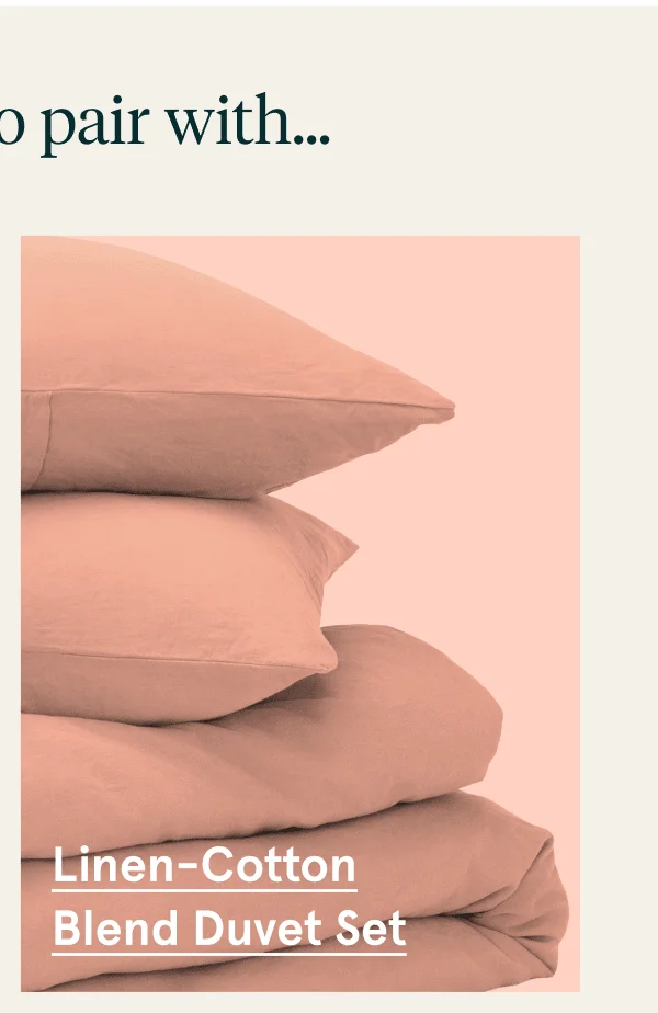 Linen-Cotton Blend Duvet Set