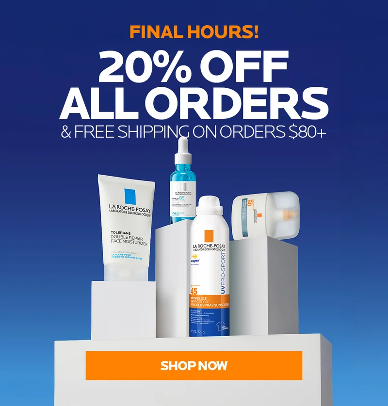 Shop 20% off all orders & free shipping on orders $80+