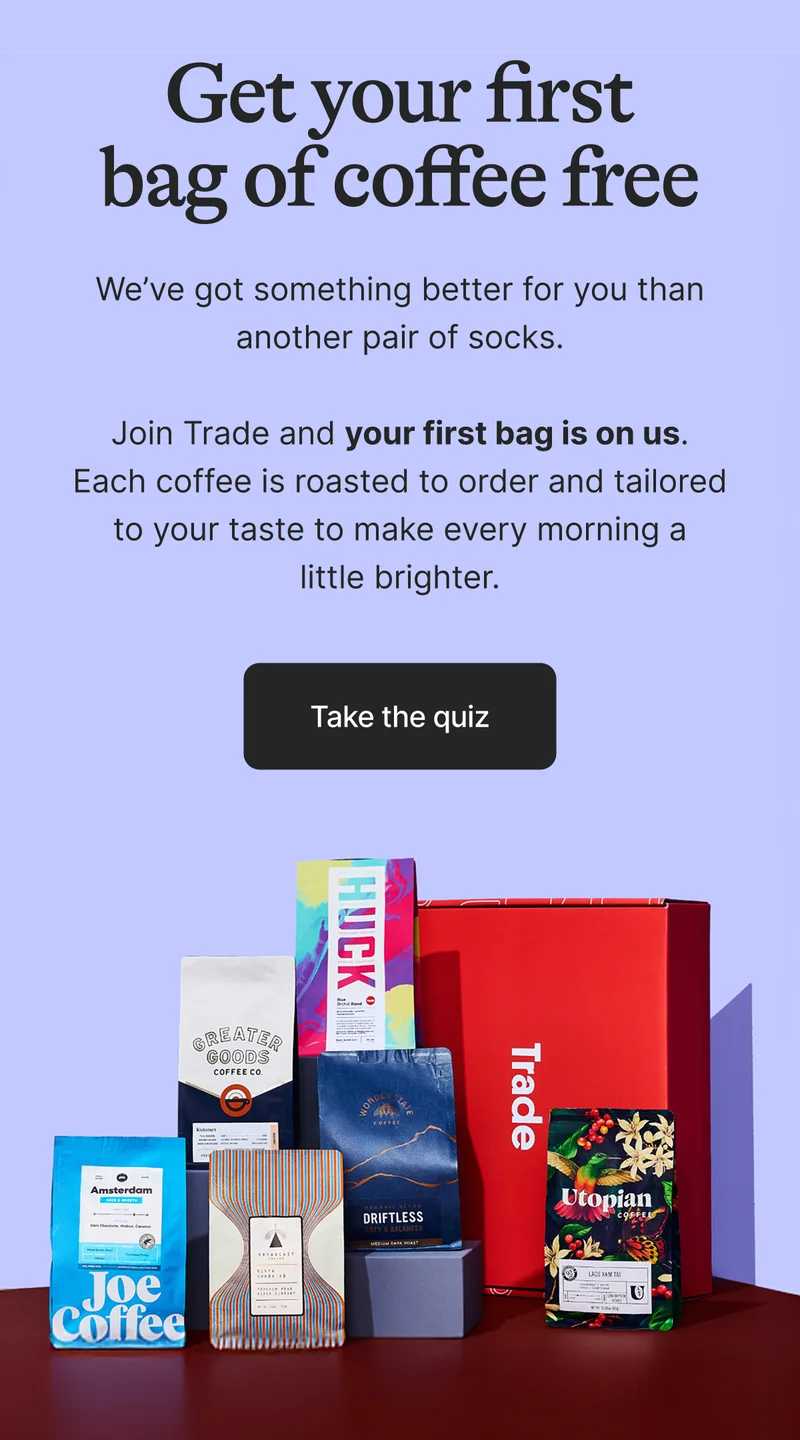 Get your first bag free