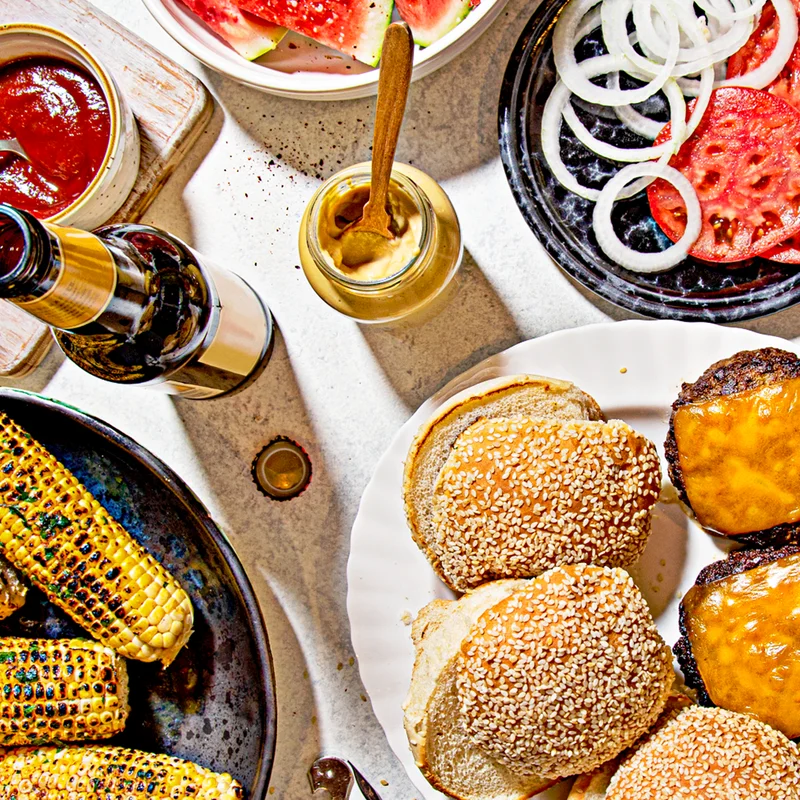 Corn, Burgers, and Toppings for July 4