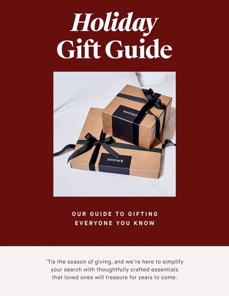 Holiday Gift Guide Our guide to gifting everyone you know ’Tis the season of giving, and we’re here to simplify your search with thoughtfully crafted essentials that loved ones will treasure for years to come.